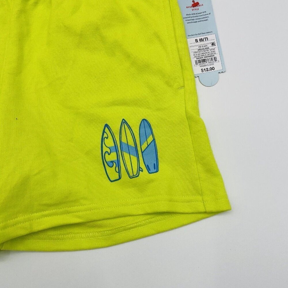 Cat & Jack Youth Boys Small 6/7 Surfboard Above the Knee Pull-On Shorts 2535 - Picture 2 of 7